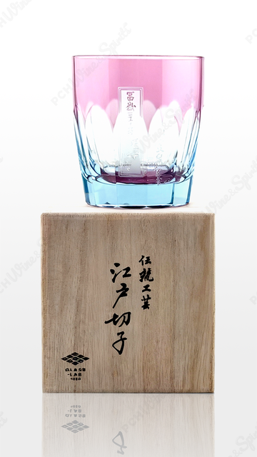 Shiina Kiriko Edo Kiriko Fuji Mountain Large Size, a traditional Japanese cut-glass craft
